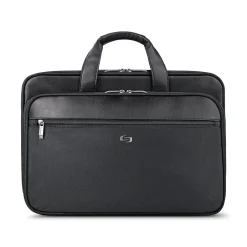 Solo New York Midtown Collection Paramount Laptop Briefcase, Black Polyester (SGB300-4)