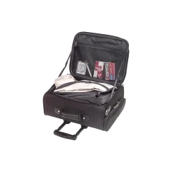 Solo New York Midtown Collection Columbus Laptop Rolling Briefcase, Black Polyester (B64-4)