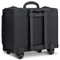 Solo New York Midtown Collection Morgan Laptop Rolling Briefcase, Black Polyester (B151-4)