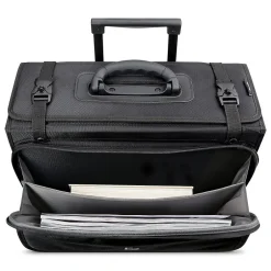 Solo New York Midtown Collection Morgan Laptop Rolling Briefcase, Black Polyester (B151-4)