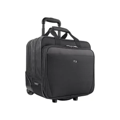 Solo New York Midtown Empire Laptop Rolling Briefcase, Black Polyester (CLS910-4)