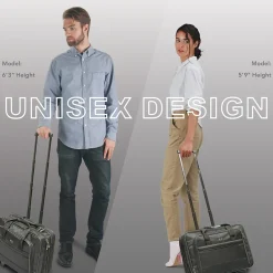 Solo New York Midtown Laptop Rolling Briefcase, Black Polyester (B100-4)