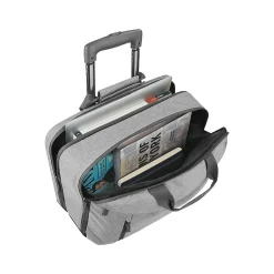 Solo New York Re:Start 15.6" Polyester Rolling Laptop Bag, Heathered Gray (UBN915-10) Clearance