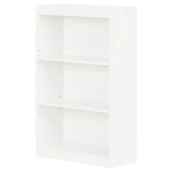 Axess 3-Shelf Bookcase, Pure White (7250766C) Bookcases