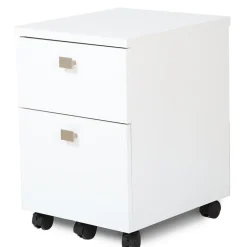 Hot Interface 2-Drawer Mobile Vertical File Cabinet, Pure White (7350691) File Cabinets