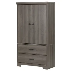 Clearance Versa 2-Door Armoire with Drawers, (10604) Storage Cabinets