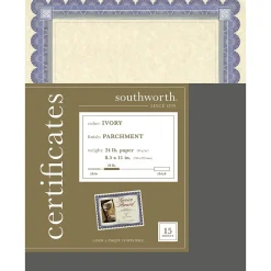 Sale Certificates, 8.5" x 11", Ivory, 15/Pack (CT1R) Awards & Certificates