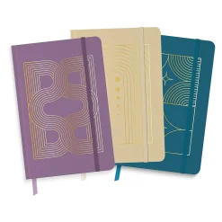 Southworth Elegant Geo Journal, 5.5" x 8.25", Assorted Colors, 128 Pages, 3/Pack (91553) Best