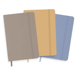 Southworth Leather Journal, 5.5" x 8.25", Assorted Colors, 128 Pages, 3/Pack (91555) New