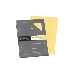 Discount Parchment Specialty 8.5" x 11" Multipurpose Paper, 24 lbs., Gold, 100/Box (P994CK) Multipurpose Paper