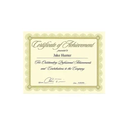 Hot Premium Spiro Design Certificates, 8.5