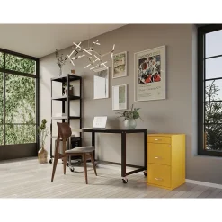 Hot SOHO Organizer 3-Drawer Vertical File Cabinet, Letter Size, Lockable, Goldfinch (25280) File Cabinets