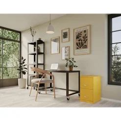 Outlet SOHO Smart File 2-Drawer Vertical File Cabinet, Letter Size, Lockable, Goldfinch (25272) File Cabinets