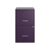 Sale SOHO Smart File 2-Drawer Vertical File Cabinet, Letter Size, Lockable, Midnight Purple (25273) File Cabinets