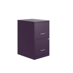 Sale SOHO Smart File 2-Drawer Vertical File Cabinet, Letter Size, Lockable, Midnight Purple (25273) File Cabinets