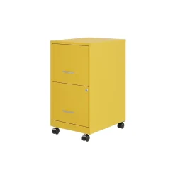SOHO Smart File 2-Drawer Mobile Vertical File Cabinet, Letter Size, Lockable, Goldfinch (25276) File Cabinets