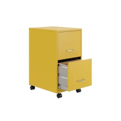 SOHO Smart File 2-Drawer Mobile Vertical File Cabinet, Letter Size, Lockable, Goldfinch (25276) File Cabinets