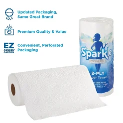 Paper Towels<Sparkle Professional Paper Towels, 2-ply, 85 Sheets/Roll, 15 Rolls/Pack (2717714)