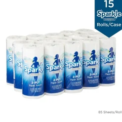 Paper Towels<Sparkle Professional Paper Towels, 2-ply, 85 Sheets/Roll, 15 Rolls/Pack (2717714)