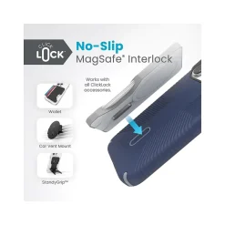 Cell Phone Cases<Speck Presidio 2 Grip MagSafe ClickLock Phone Case for iPhone 15 Pro, Coastal Blue/Dust Gray (150447-3206)