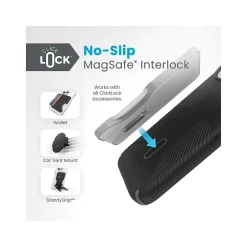 Cell Phone Cases<Speck Presidio 2 Grip MagSafe ClickLock Phone Case for iPhone 15, Black/Slate Gray (150439-3205)