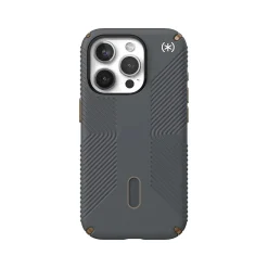 Cell Phone Cases<Speck Presidio 2 Grip MagSafe ClickLock Phone Case for iPhone 15 Pro, Charcoal Gray/Cool Bronze (150447-3212)