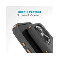 Cell Phone Cases<Speck Presidio 2 Grip MagSafe ClickLock Phone Case for iPhone 15 Pro, Charcoal Gray/Cool Bronze (150447-3212)