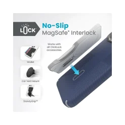 Cell Phone Cases<Speck Presidio 2 Grip MagSafe ClickLock Phone Case for iPhone 15 Pro Max, Coastal Blue/Dust Gray (150463-3206)