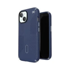 Cell Phone Cases<Speck Presidio 2 Grip MagSafe ClickLock Phone Case for iPhone 15, Coastal Blue/Dust Gray (150439-3206)