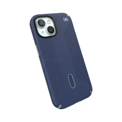 Cell Phone Cases<Speck Presidio 2 Grip MagSafe ClickLock Phone Case for iPhone 15, Coastal Blue/Dust Gray (150439-3206)