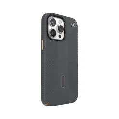 Cell Phone Cases<Speck Presidio 2 Grip MagSafe ClickLock Phone Case for iPhone 15 Pro Max, Charcoal Gray/Cool Bronze (150463-3212)