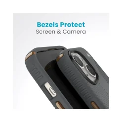 Cell Phone Cases<Speck Presidio 2 Grip MagSafe ClickLock Phone Case for iPhone 15, Charcoal Gray/Cool Bronze (150439-3212)