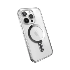 Cell Phone Cases<Speck Presidio Perfect-Clear MagSafe Case for iPhone 15 Pro, Clear/Chrome (150449-3199)