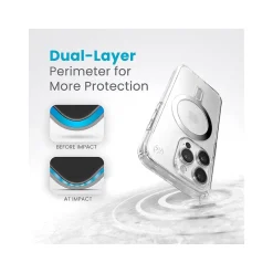 Cell Phone Cases<Speck Presidio Perfect-Clear MagSafe Case for iPhone 15 Pro, Clear/Chrome (150449-3199)