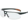 Eye Protection<Honeywell Uvex Sperian Protege™ Safety Glasses, Polycarbonate, Hard Coat, Clear, Metallic Black
