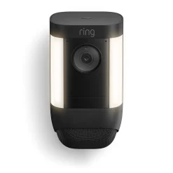 Security Cameras & Systems<Ring Spotlight Cam Pro Wireless Security Camera, Black (B09DRHPRT6)