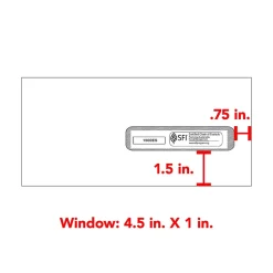 Medical Arts Press Standard Claim Right Window Envelopes, 4.5 x 9.5, Self-Seal, 500/Box* Window