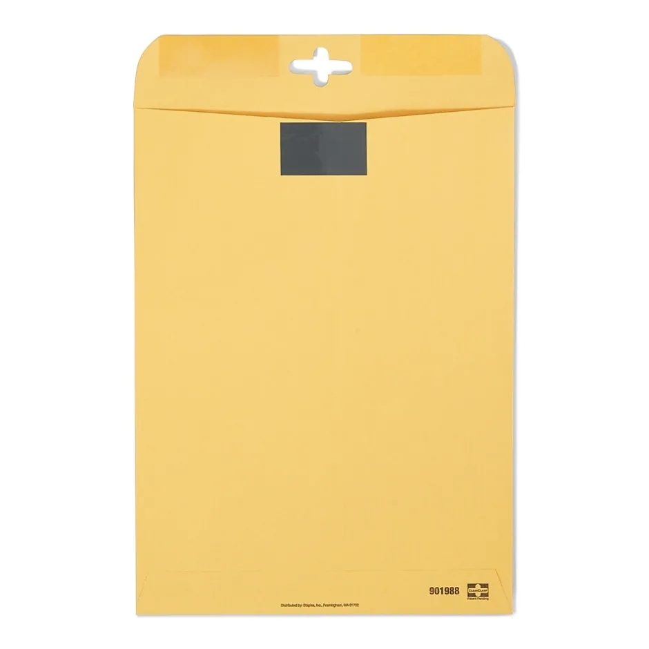 Staples #10 1/2 Kraft Catalog Envelope, 9" x 12", Kraft, 10/Pack (SPL901988)* Catalog