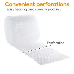 Staples 1/2" Bubble Roll, 12" x 30', Clear (4069423)* Bubble Rolls