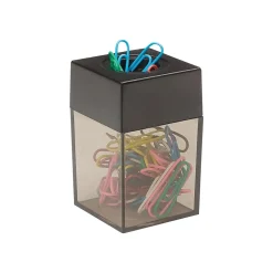 Staples 1 Compartment Plastic Dispenser, Black (10589) Clearance