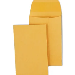 Staples #1 Currency Envelopes, 2 1/4" x 3 1/2", Kraft, 250/Box (ST19726-CC)* Business