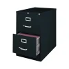 New 2 File Drawers Vertical File Cabinet, Locking, Black, Legal, 26.5"D (13447D) File Cabinets