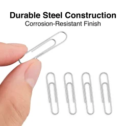 Staples #1 Paper Clips, Silver, 1,000 Clips/Pack (A7026599A/50452) Sale