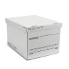 Staples 65% Recycled Corrugated File Box Lift Off Lid, Letter/Legal Size, White/Black, 10/Pack (23325011) Outlet