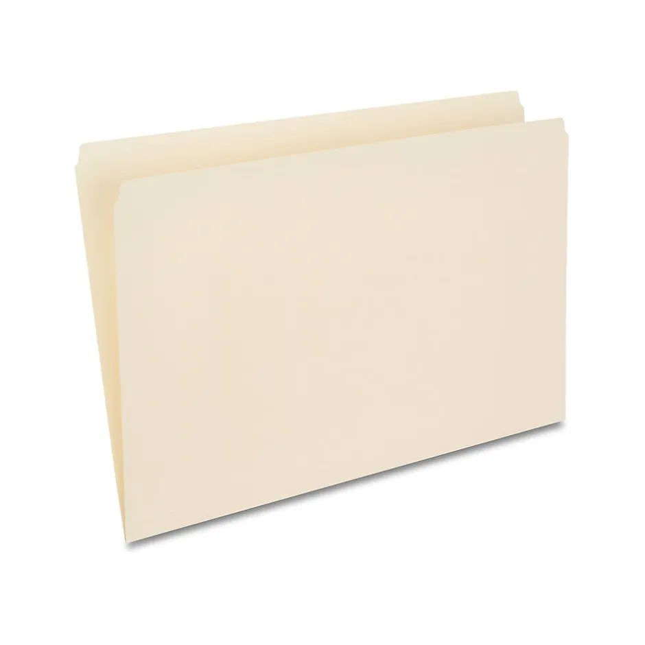 Staples 30% Recycled File Folder, Straight Cut, Legal Size, Manila, 100/Box (ST116889/116889) Clearance