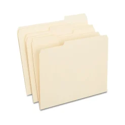 Staples 100% Recycled File Folders, 1/3-Cut Tab, Letter Size, 100/Box (ST246850/246850) Best