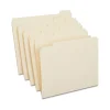Staples 30% Recycled Reinforced File Folders, 1/5-Cut Tab, Letter Size, 100/Box (ST509000/509000) Hot