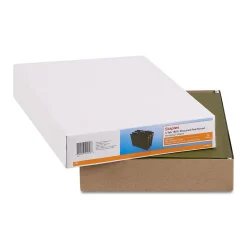 Staples 100% Recycled Reinforced Recycled Hanging File Folder, 1/3-Cut Tab, Letter Size, Standard Green, 25/Box Hot