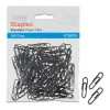 Staples ® #1 Size Vinyl-Coated Paper Clips, Black, 100/Pack Online