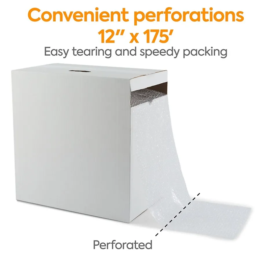 Staples 3/16" Standard Bubble Roll, Recycled, 12"W x 175' (4072830)* Bubble Rolls